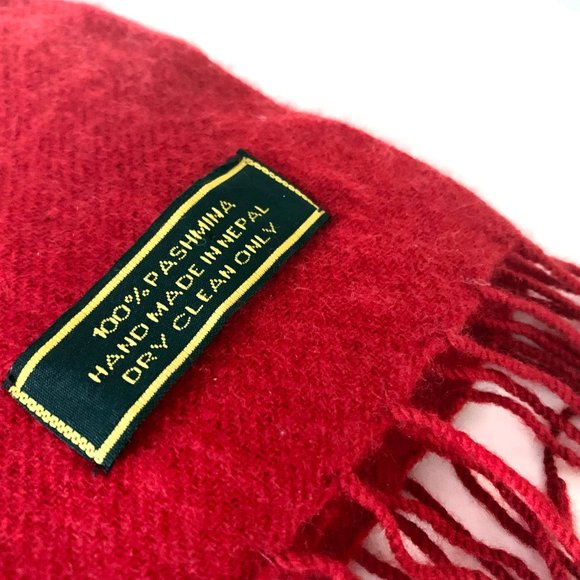 PASHMINA Wool Luxury Winter Scarf Shawl Evening Wrap with Tassels - Picture 3 of 7